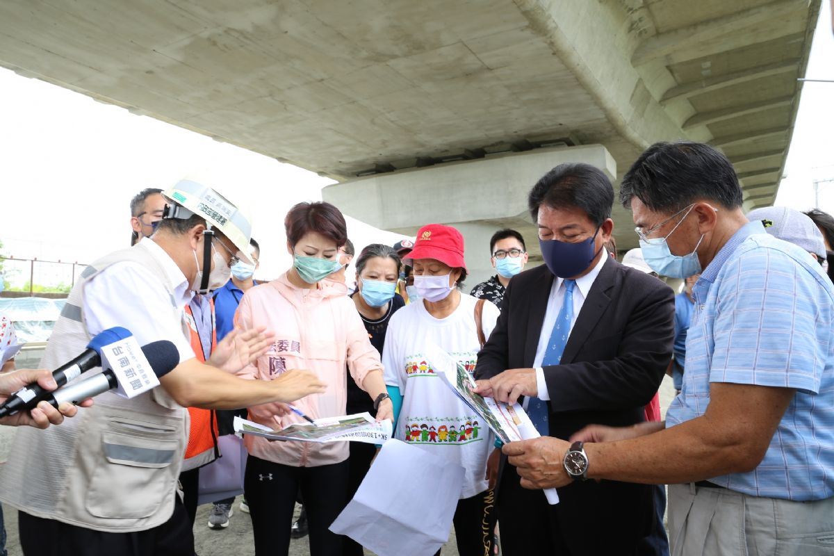 議長郭信良勘查「臺南都會區北外環道路增設迴轉道」