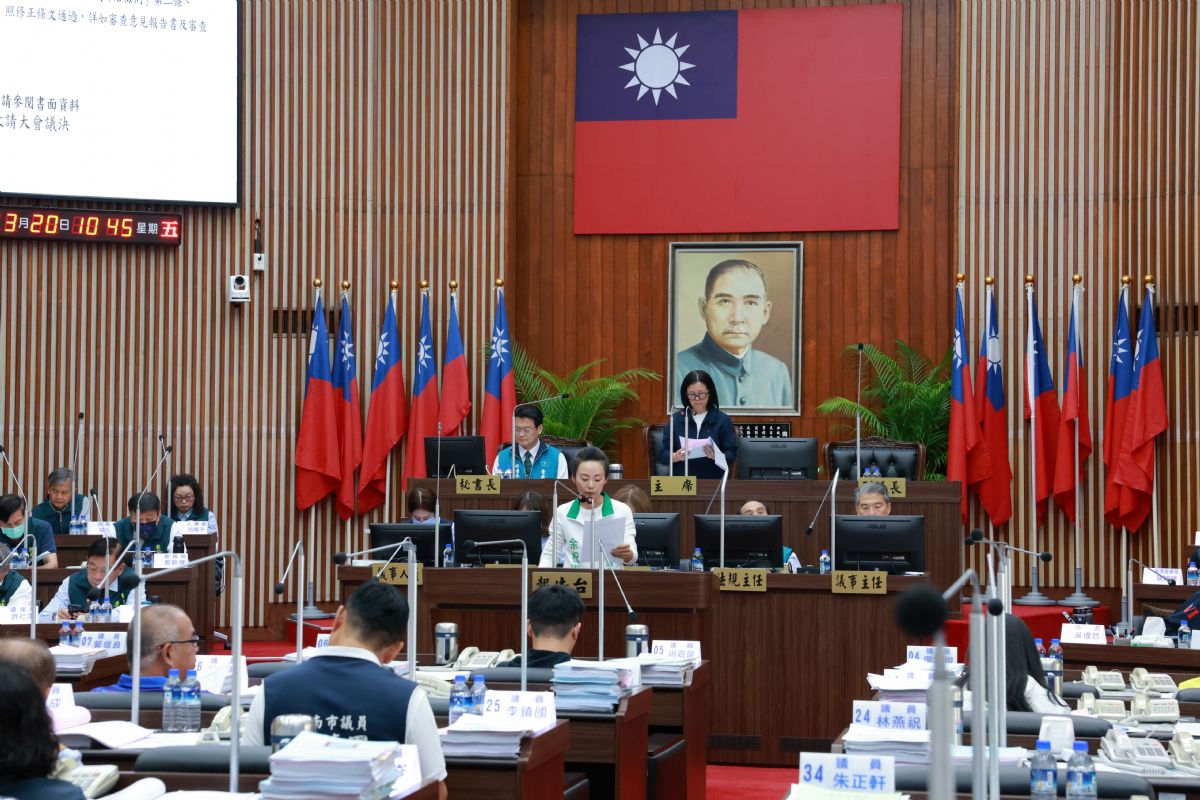 臺南市議會第11次臨時會閉幕第一次追加減預算全數通過