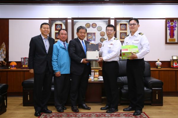 海軍左營後勤指揮部來訪  郭信良議長表支持