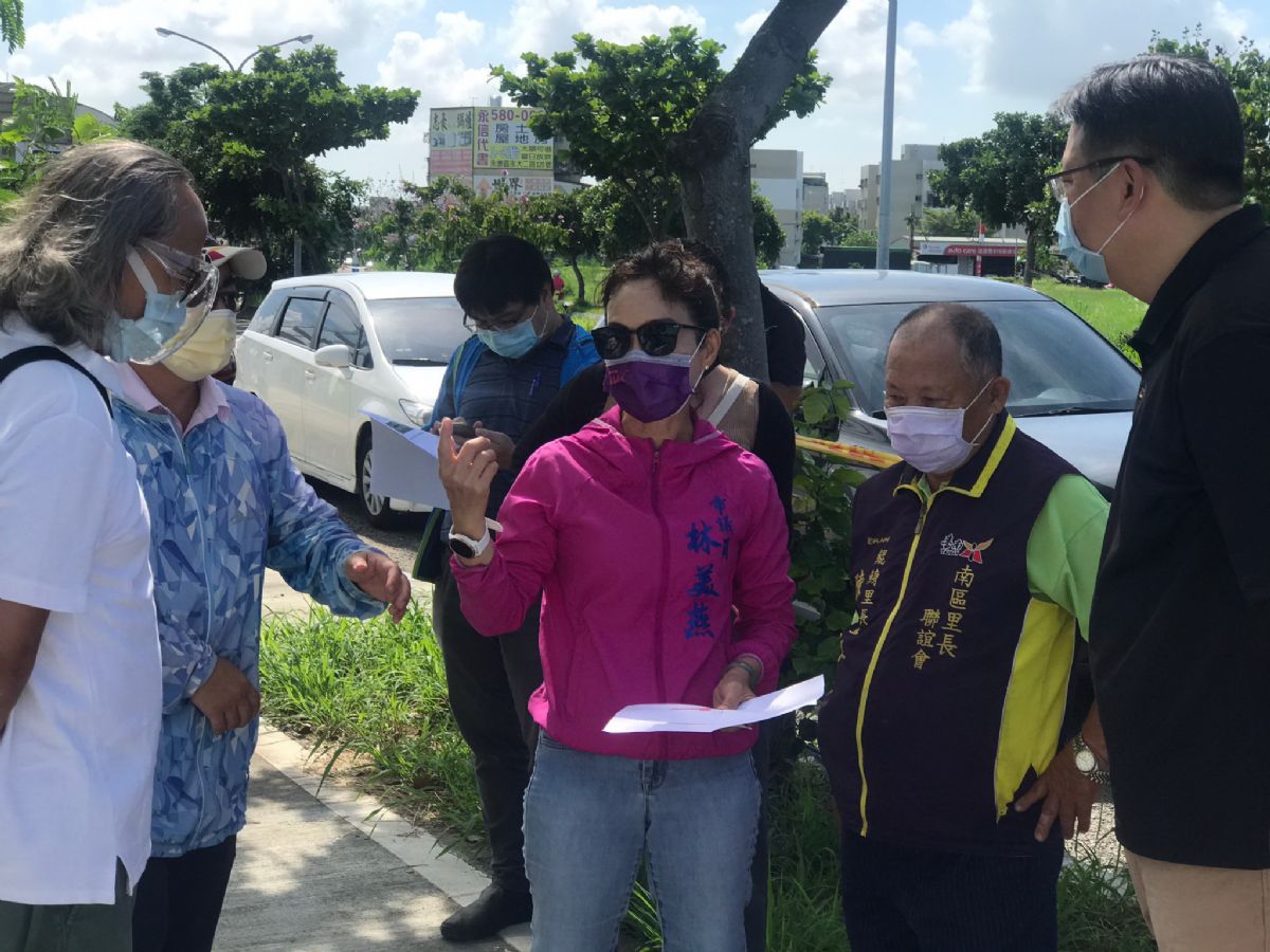 議員林美燕-清水路要道 偕里長爭取南區鯤鯓重新塑造景點形象