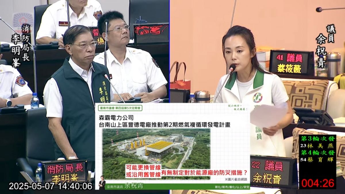 議員余柷青-台南應強化消防韌性 防災勝過救災必須超前部署