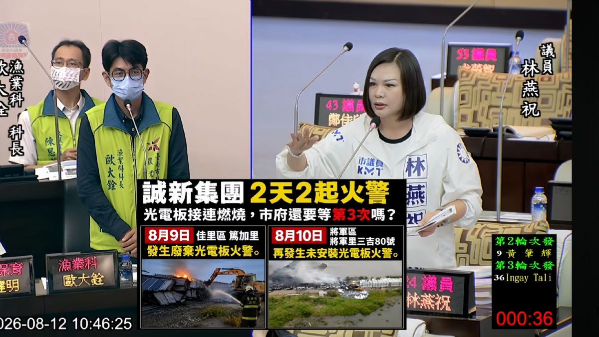 議員林燕祝業務報告質詢
