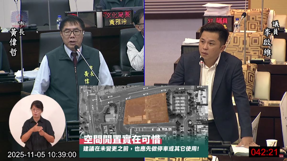 議員李啟維市政總質詢-從安億停車場到運河百年，打造宜居宜遊台南新風貌