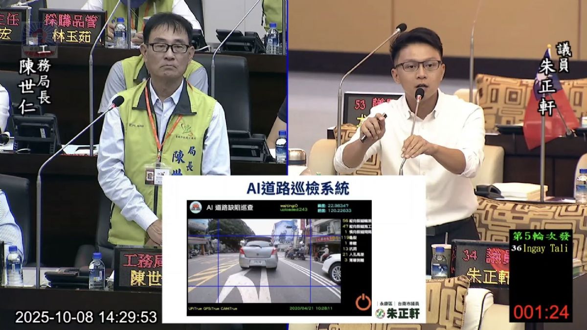 議員朱正軒-工務局及研考會業務報告質詢