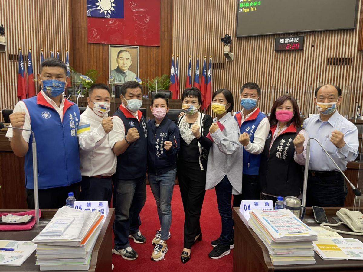 國民黨團-清明連假將臨，台南疫情開始蔓延，藍軍請黃偉哲拿出對策全力防疫