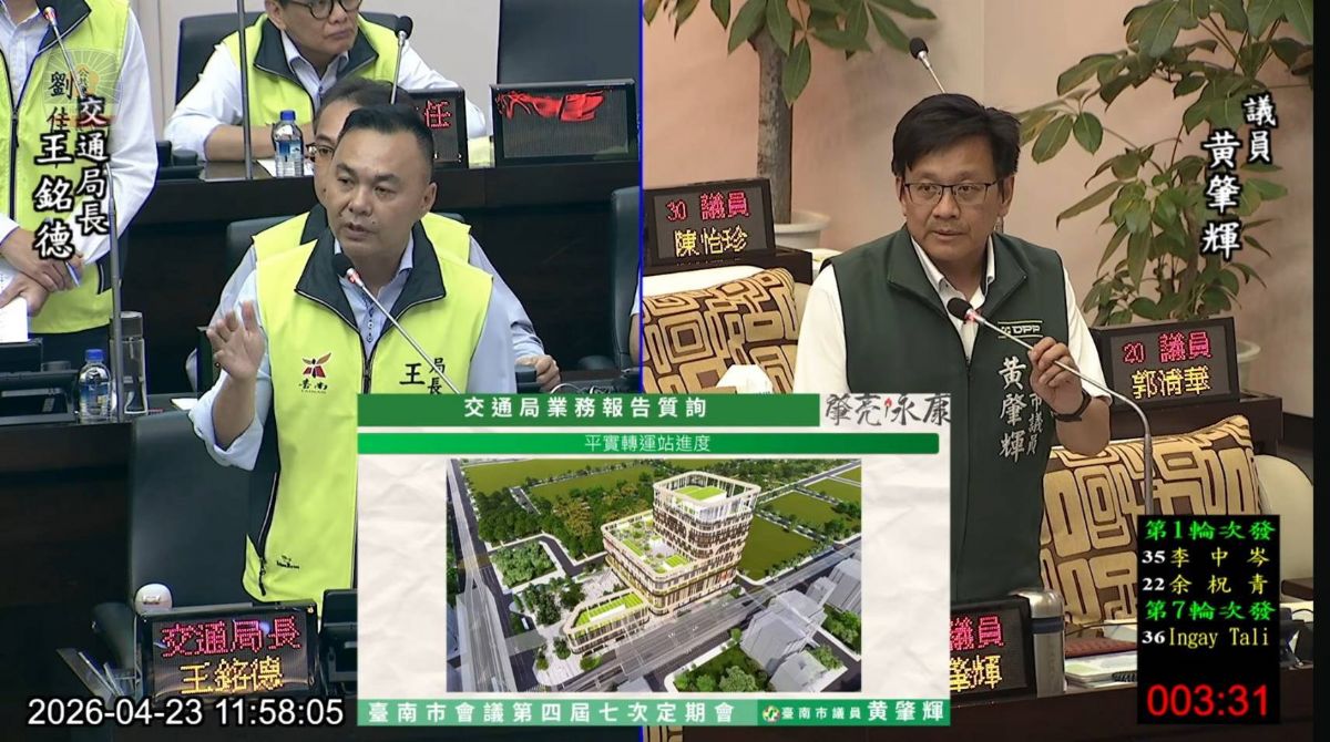 議員黄𦘦輝-交通局業務報告質詢