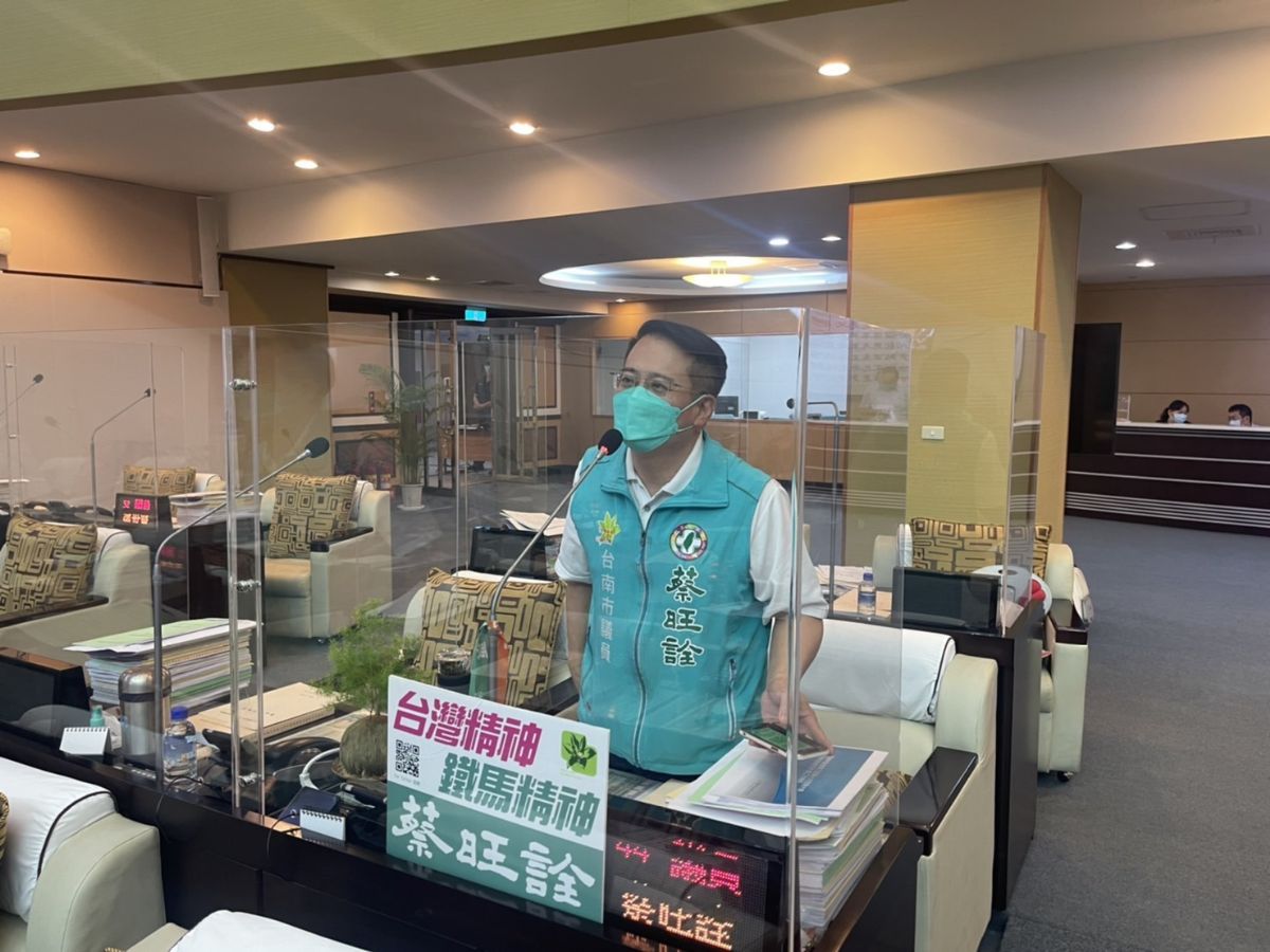 議員蔡旺詮業務報告質詢