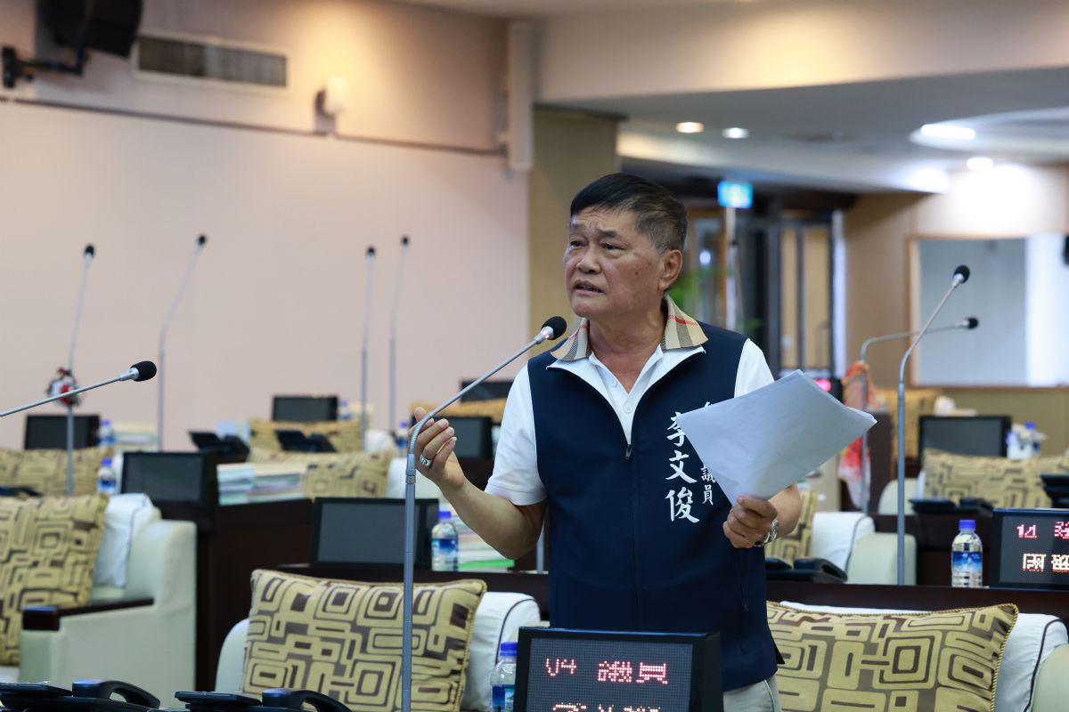 議員李文俊市政總質詢-要求教育局督促全市幼兒園加裝零死角監視系統 防堵虐童