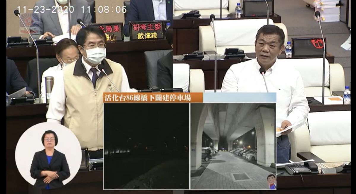 議員盧崑福自由發言質詢-活化高架橋下空間 多元利用
