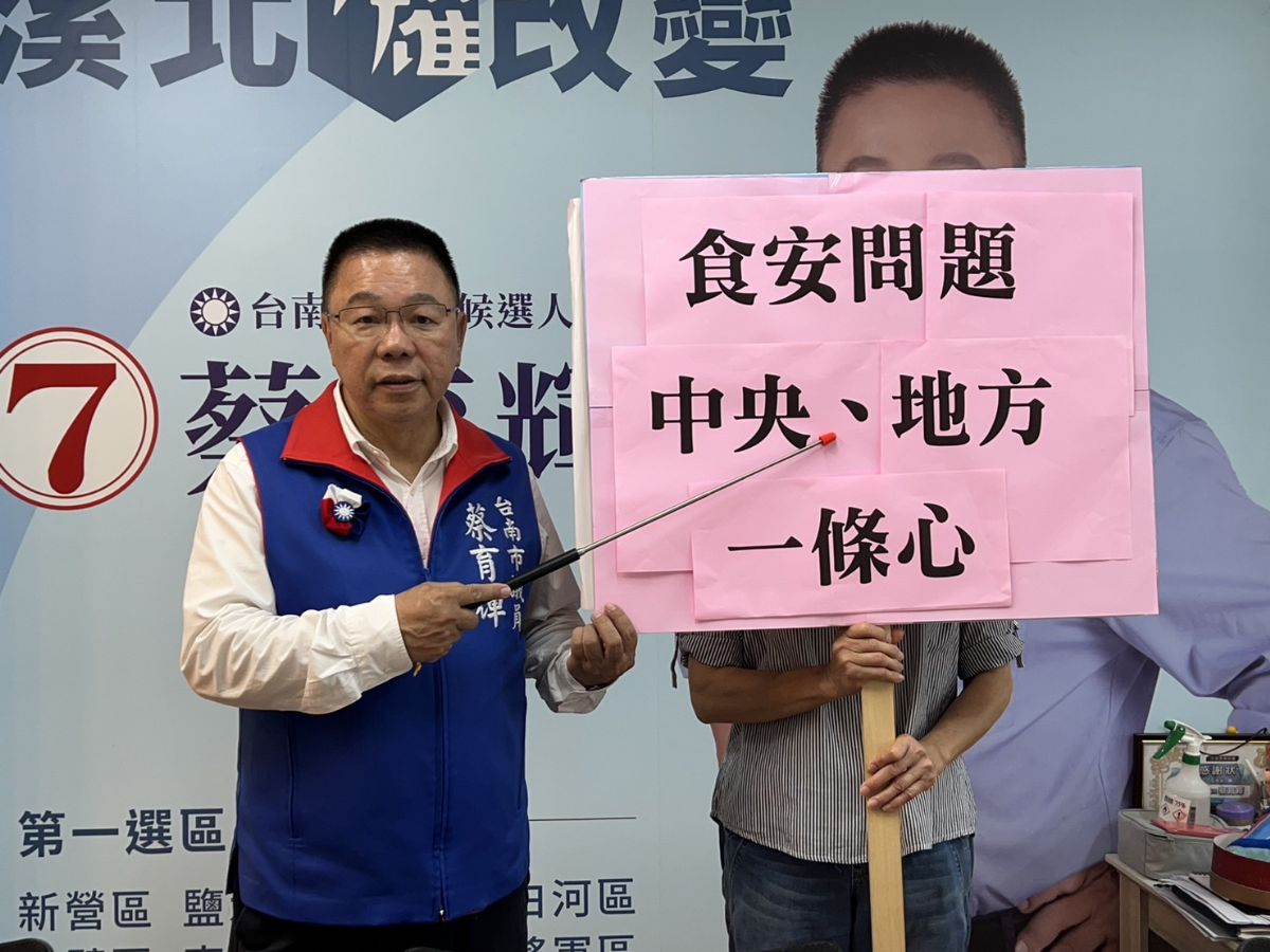 議員蔡育輝新聞稿-台南小吃聞名，藍軍請市府查蘇丹紅，以免小吃業者誤用，影響觀光