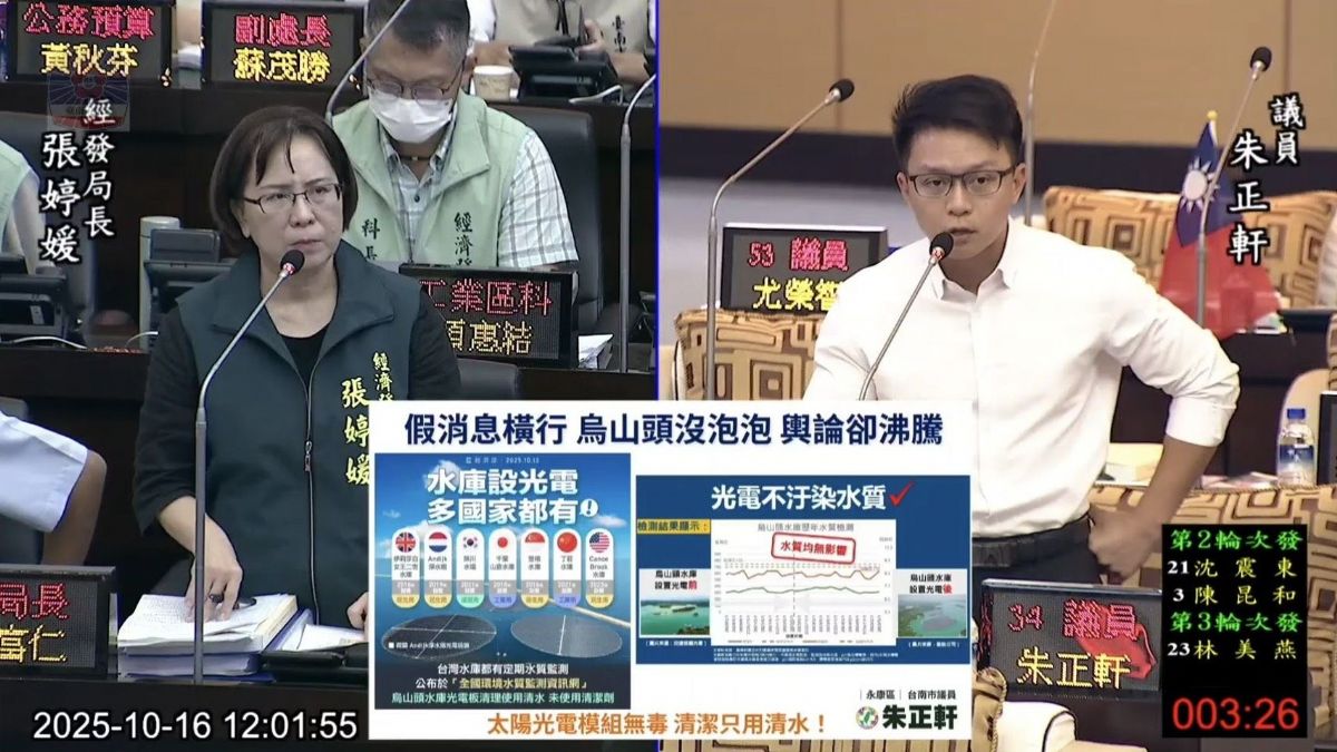 議員朱正軒業務報告質詢