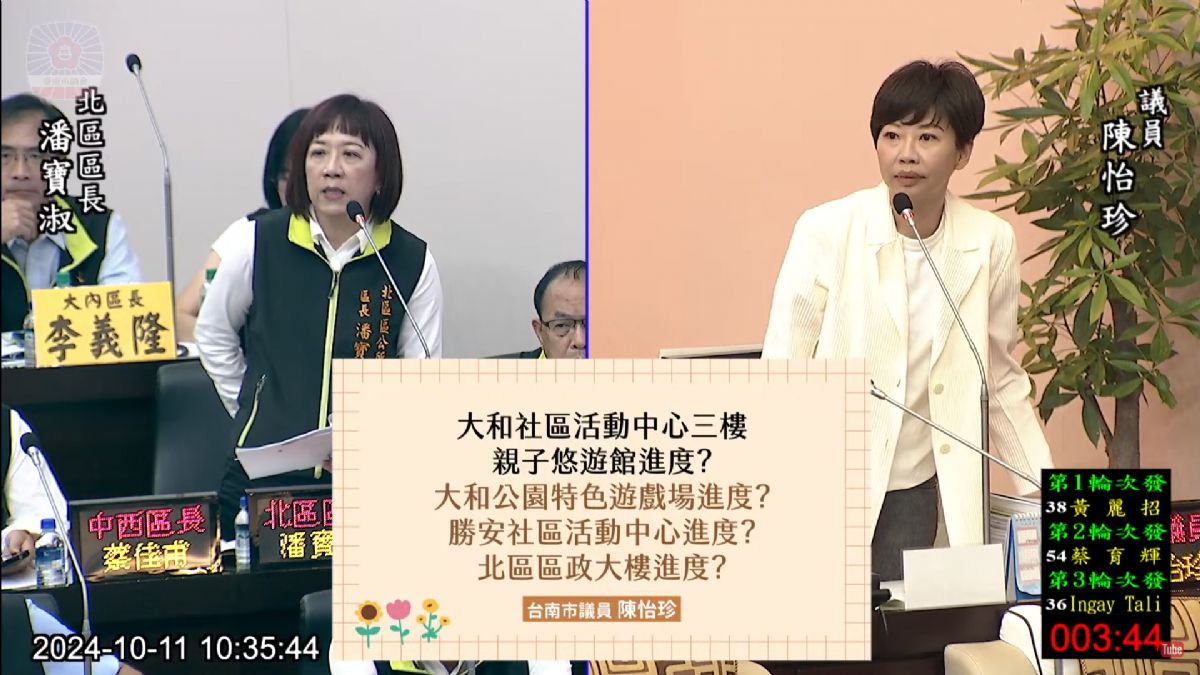 議員陳怡珍-關心北區親子悠遊館及大和公園特色遊戲場