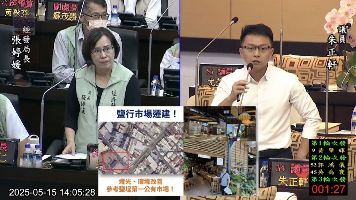 議員朱正軒-爭取鹽行市場遷建 籲比照高雄鹽埕市場改建經驗 打造永康市場新亮點
