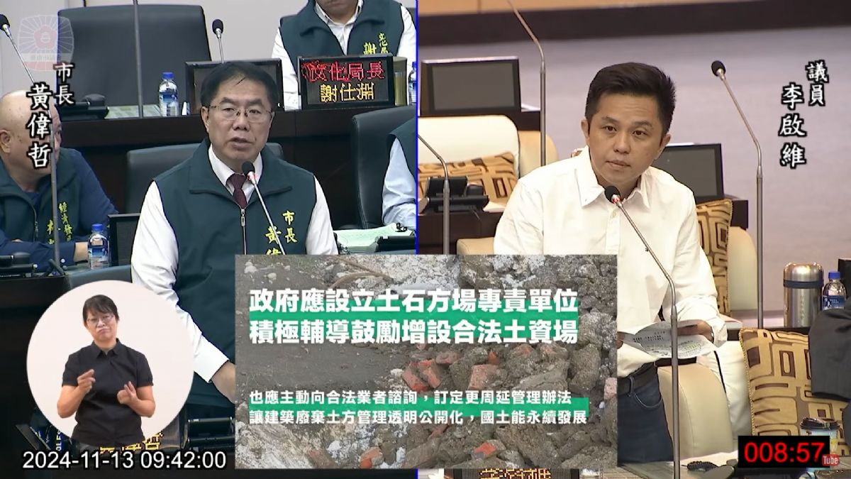 議員李啟維自由發言