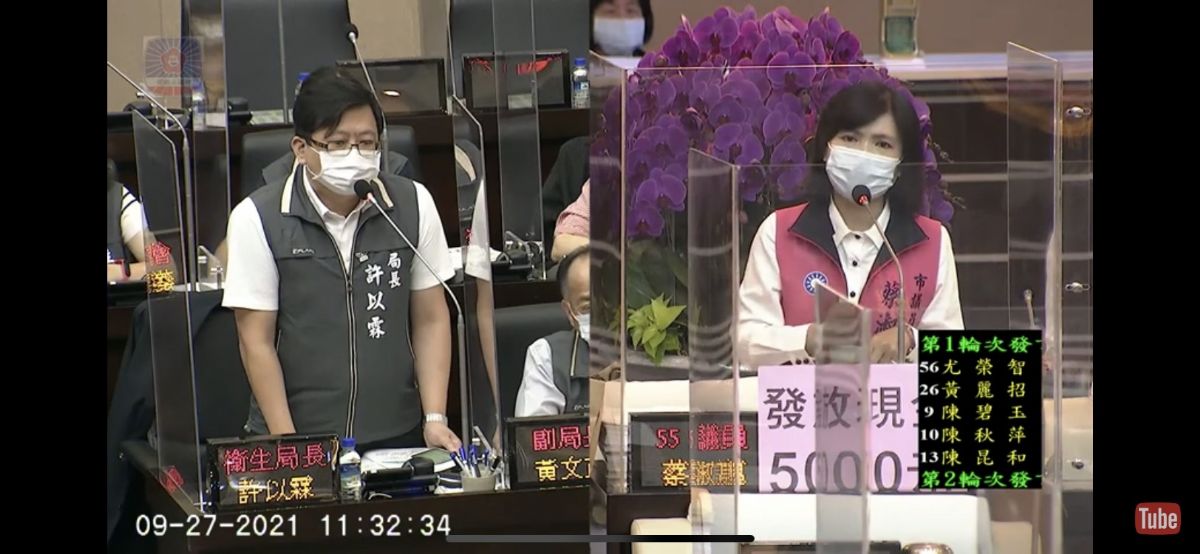 國民黨團業務報告質詢-台南藍軍要求衛生局化被動為主動，讓等待打第二劑的長者安心