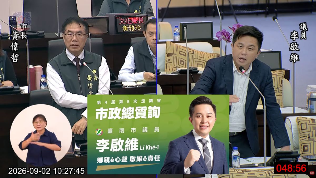 議員李啟維市政總質詢