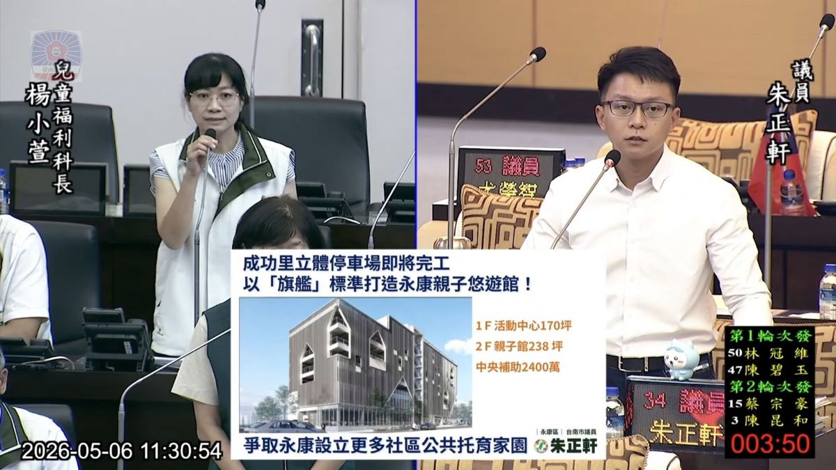 議員朱正軒業務報告質詢