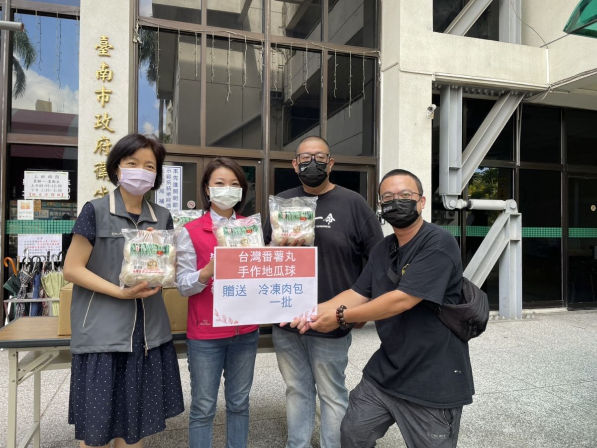 議員蔡筱薇-力挺第一線防疫人員，攜手台灣番薯丸捐贈餐點