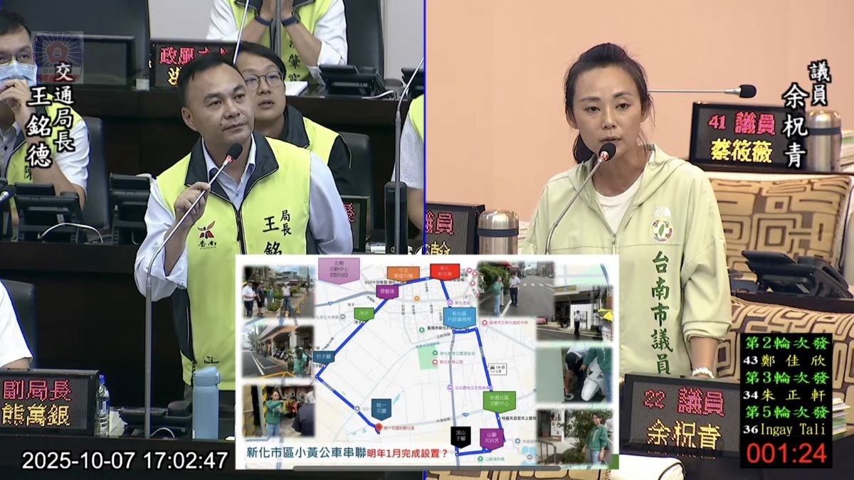 議員余柷青-關心新化觀光與交通安全　促請交通局完善停車及小黃公車