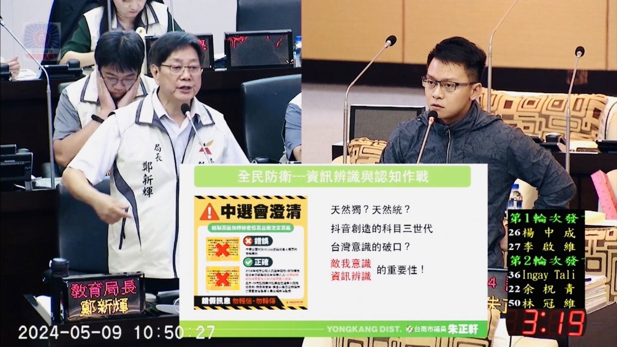 議員朱正軒業務報告質詢