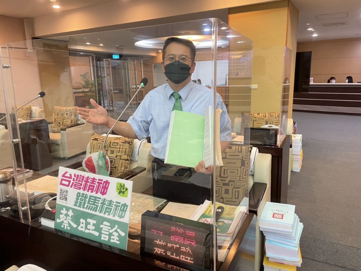 議員蔡旺詮業務報告質詢