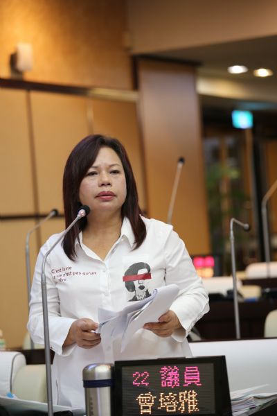 曾培雅議員質詢-大灣中學疑似食物中毒 天氣越來越熱，要求台南市府重視食安